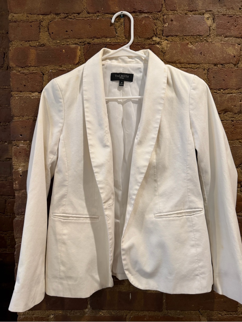 Talbots White Blazer